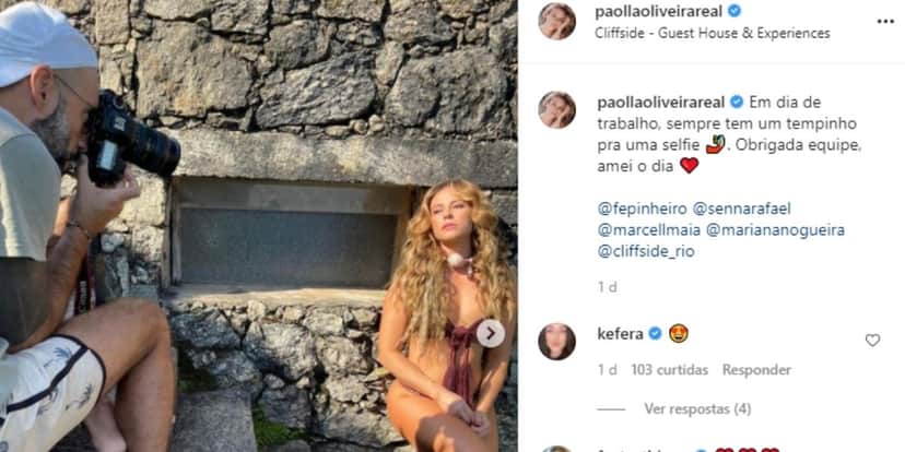 Paolla Oliveira surge de bruços, escandaliza com roupa arrancada e entrega parte íntima: "Que delícia" Paolla Oliveira surge de bruços, escandaliza com roupa arrancada e entrega parte íntima: "Que delícia"