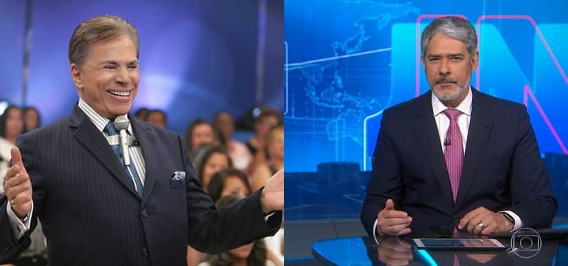 Silvio Santos e William Bonner Silvio Santos e William Bonner