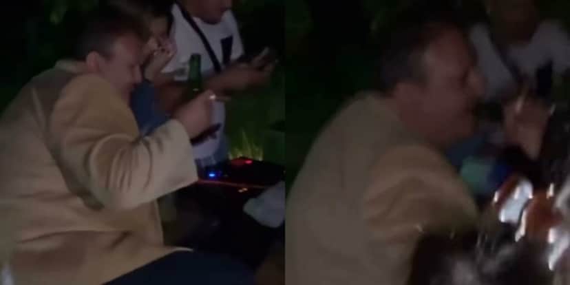 Erick Jacquin durante flagra em balada clandestina (Imagem: Montagem) Erick Jacquin durante flagra em balada clandestina (Imagem: Montagem)