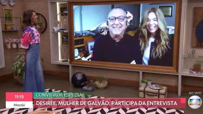 Galvão Bueno e Desirée Soares Galvão Bueno e Desirée Soares