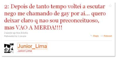 Junior Lima deu o que falar nas redes sociais com declaração direta (Foto: Reprodução/Twitter) Junior Lima deu o que falar nas redes sociais com declaração direta (Foto: Reprodução/Twitter)