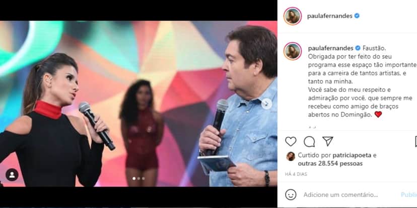 Faustão usou as redes sociais para expor uma mensagem de agradecimento para Faustão (Foto: Reprodução) Faustão usou as redes sociais para expor uma mensagem de agradecimento para Faustão (Foto: Reprodução)