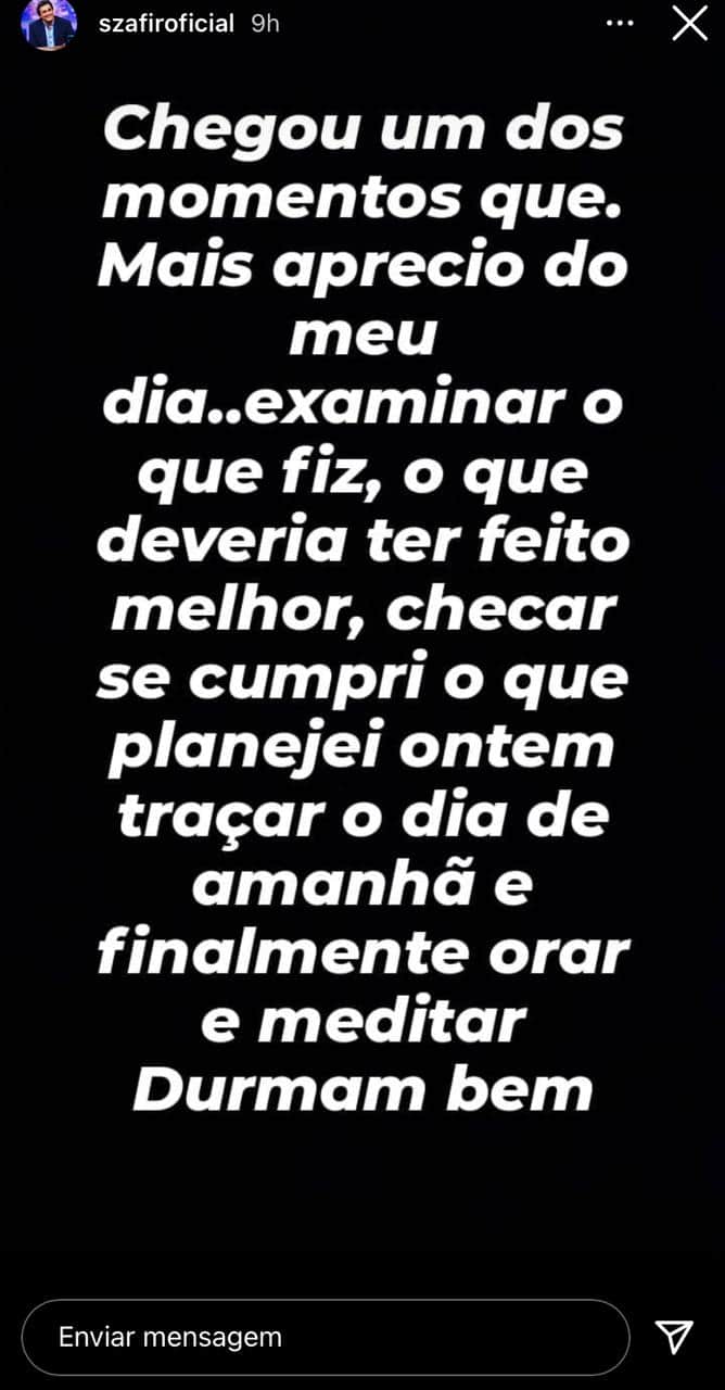 Luciano Szafir se despede em comunicado comovente após ter família chamada ao hospital: "Chegou o momento" Luciano Szafir se despede em comunicado comovente após ter família chamada ao hospital: "Chegou o momento"