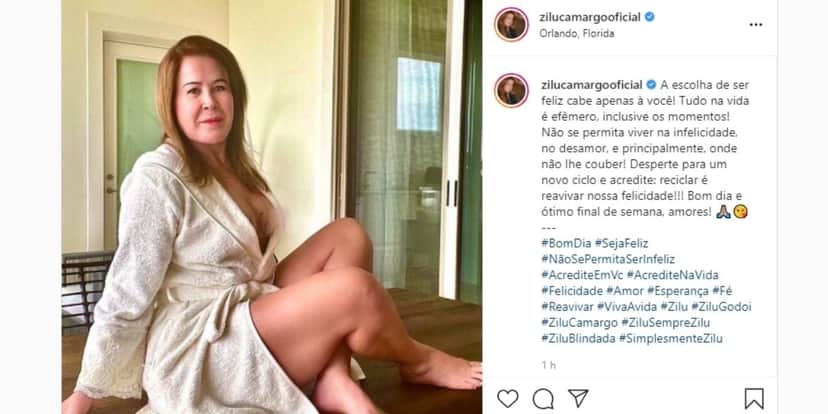 Zilu é flagrada só de roupa íntima aos 63, coloca mãos pra cima e escandaliza com volume escancarado: "Gostosa" Zilu é flagrada só de roupa íntima aos 63, coloca mãos pra cima e escandaliza com volume escancarado: "Gostosa"