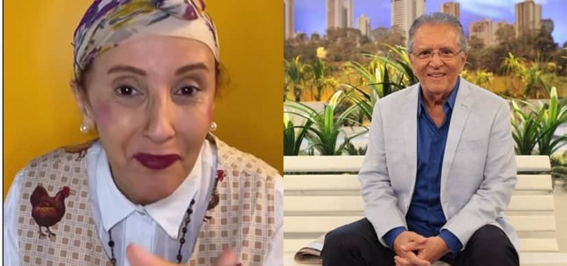 Gorete Milagres, a Filó, e Carlos Alberto de Nóbrega brigaram (Foto: Reprodução/Instagram/SBT) Gorete Milagres, a Filó, e Carlos Alberto de Nóbrega brigaram (Foto: Reprodução/Instagram/SBT)