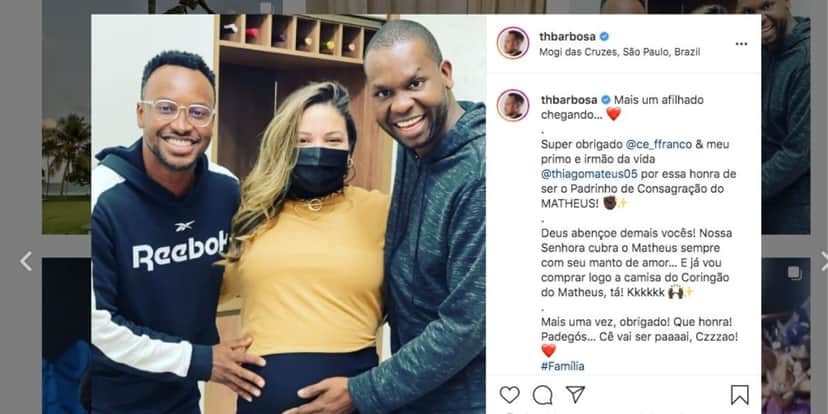 Thiaguinho anuncia chegada de bebê na família (Reprodução) Thiaguinho anuncia chegada de bebê na família (Reprodução)