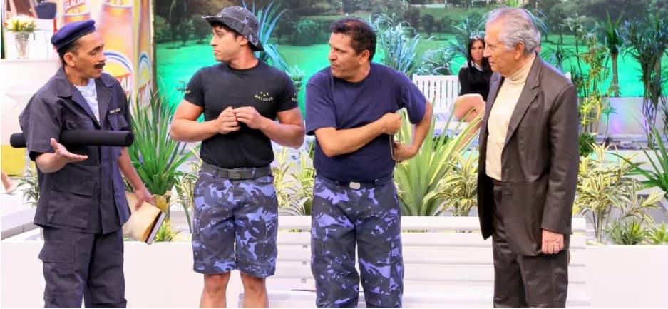 "Tropa de Malucos", Humoristas Durão (Martinho Benny), Bananinha (Marcelo Benny) e Rapadura (Charles Guttemberg). Foto: Lourival Ribeirto/SBT "Tropa de Malucos", Humoristas Durão (Martinho Benny), Bananinha (Marcelo Benny) e Rapadura (Charles Guttemberg). Foto: Lourival Ribeirto/SBT