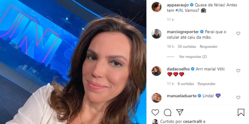 Ana Paula Araújo confirma que saída da TV Globo e explica motivo em post no Instagram (Foto: Reprodução) Ana Paula Araújo confirma que saída da TV Globo e explica motivo em post no Instagram (Foto: Reprodução)