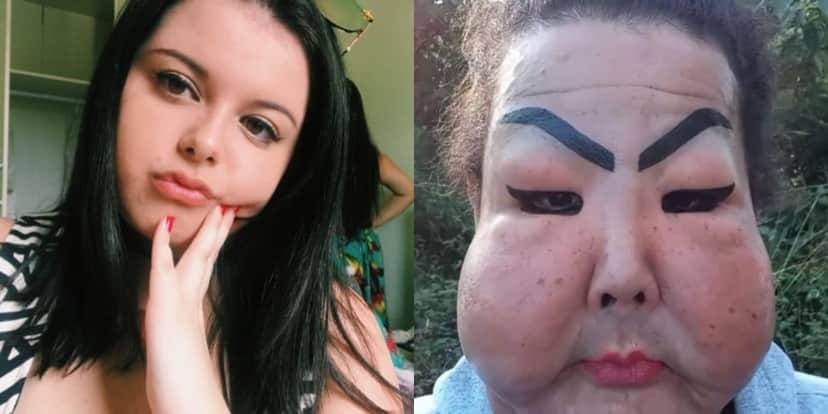 Antes e depois de Juju Oliveira (Foto: Reprodução) Antes e depois de Juju Oliveira (Foto: Reprodução)