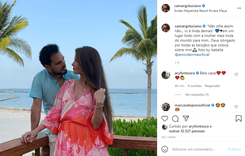 Luciano Camargo posou com Flávia Fonseca e se declarou (Foto: Reprodução/ Instagram) Luciano Camargo posou com Flávia Fonseca e se declarou (Foto: Reprodução/ Instagram)