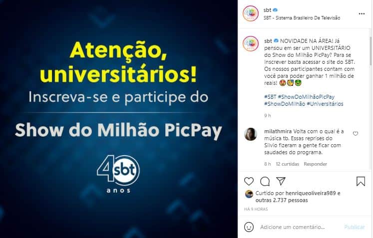 Novo "Show do Milhão" não será apresentado por Silvio Santos, mas por Celso Portiolli, no SBT (Foto: Reprodução/Instagram) Novo "Show do Milhão" não será apresentado por Silvio Santos, mas por Celso Portiolli, no SBT (Foto: Reprodução/Instagram)
