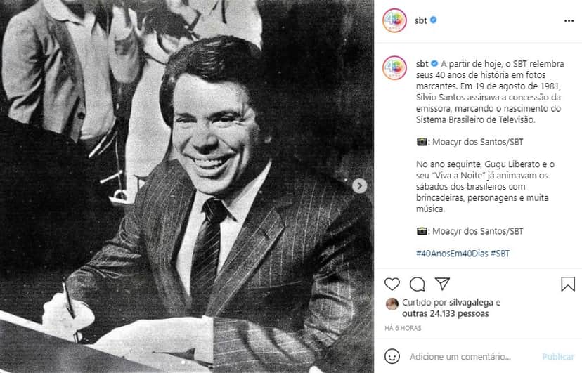 Silvio Santos em assinatura de contrato do SBT - Foto: Reprodução Silvio Santos em assinatura de contrato do SBT - Foto: Reprodução