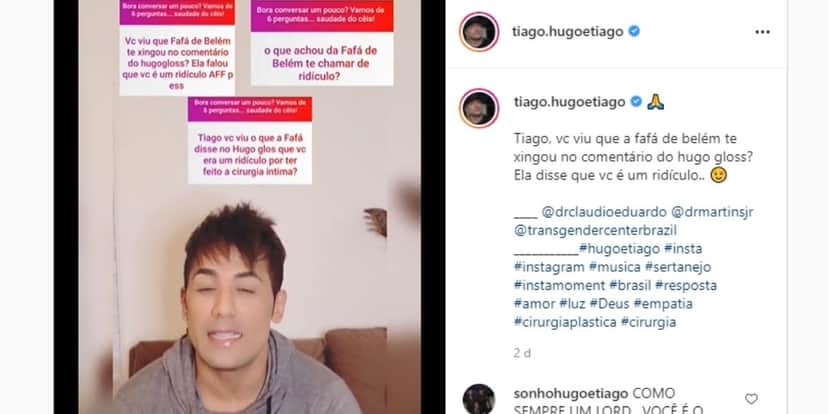 "Estúpida", Fafá de Belém é detonada por cantor sertanejo que aumentou pênis e tem intimidades expostas "Estúpida", Fafá de Belém é detonada por cantor sertanejo que aumentou pênis e tem intimidades expostas