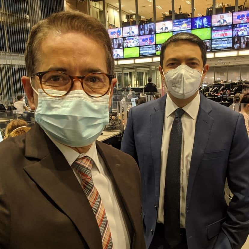 Carlos Tramontina e Alan Severiano nos bastidores do "SP2" (Foto: Reprodução/Instagram) Carlos Tramontina e Alan Severiano nos bastidores do "SP2" (Foto: Reprodução/Instagram)