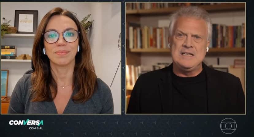 Ana Paula Araújo e Pedro Bial Ana Paula Araújo e Pedro Bial