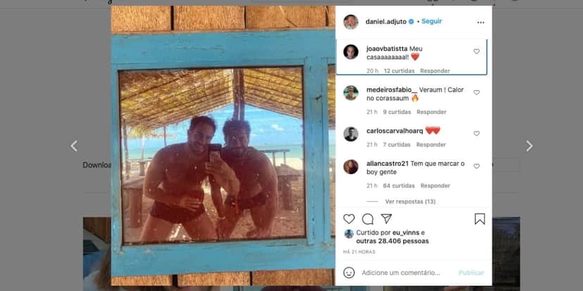 Daniel Adjuto, âncora da CNN, chama atenção para possível romance nas redes sociais (Reprodução) Daniel Adjuto, âncora da CNN, chama atenção para possível romance nas redes sociais (Reprodução)