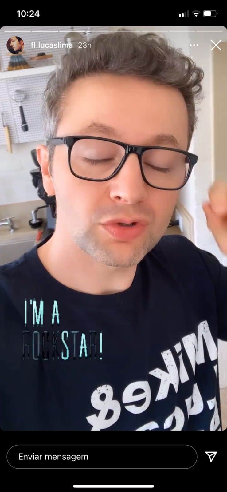 Lucas Lima se empolga com recebidos (Reprodução) Lucas Lima se empolga com recebidos (Reprodução)