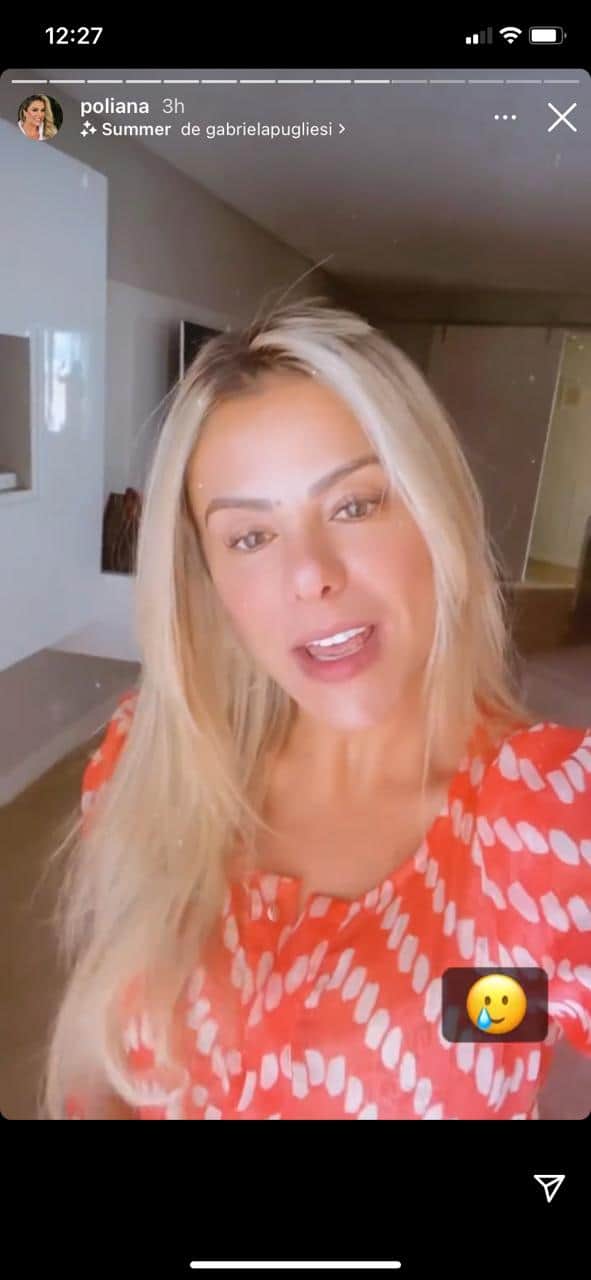 Poliana Rocha confessa que passou noite chorando devido a saída de mãe de sua casa (Reprodução) Poliana Rocha confessa que passou noite chorando devido a saída de mãe de sua casa (Reprodução)