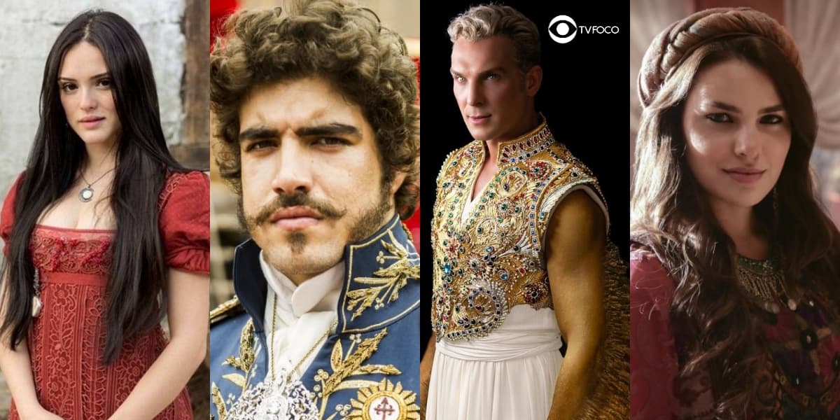 Personagens destaques das produções da Globo e Record, Gênesis e Nos Tempos do Imperador Personagens destaques das produções da Globo e Record, Gênesis e Nos Tempos do Imperador