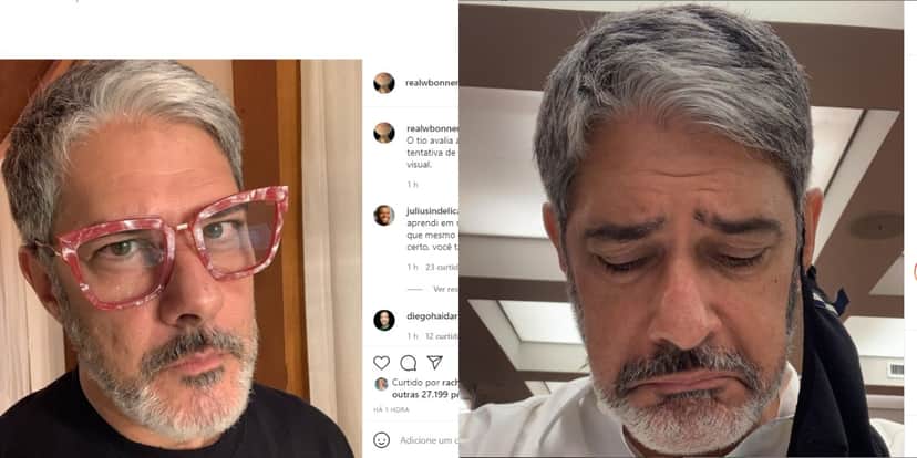 Em fotos curiosas, William Bonner causa graça nas redes sociais (Foto: Reprodução) Em fotos curiosas, William Bonner causa graça nas redes sociais (Foto: Reprodução)