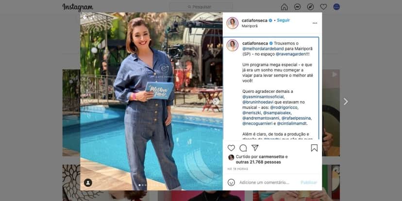 De acordo com apresentadora, programa foi um sucesso De acordo com apresentadora, programa foi um sucesso