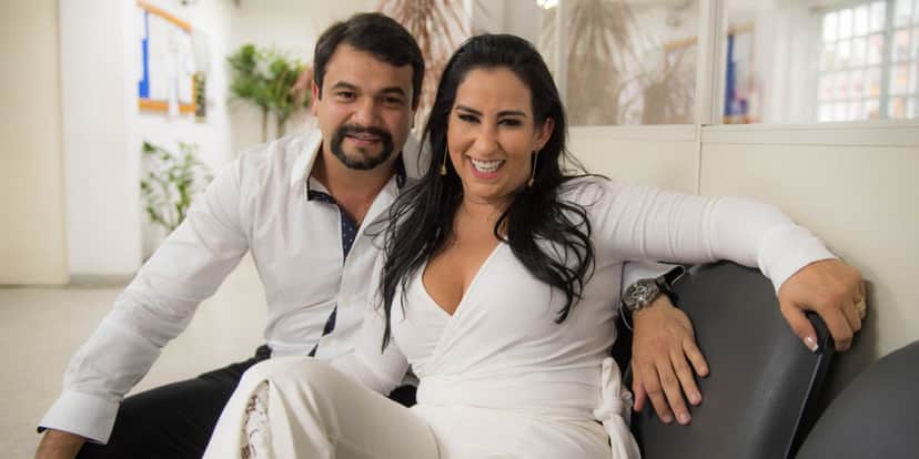 Fabíola Gadelha com o atual marido, Bruno Amaral (Foto: Reprodução) Fabíola Gadelha com o atual marido, Bruno Amaral (Foto: Reprodução)