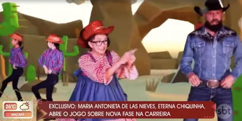 Patrícia Abravanel e Gabriel Cartolano falam sobre Chiquinha (Reprodução) Patrícia Abravanel e Gabriel Cartolano falam sobre Chiquinha (Reprodução)