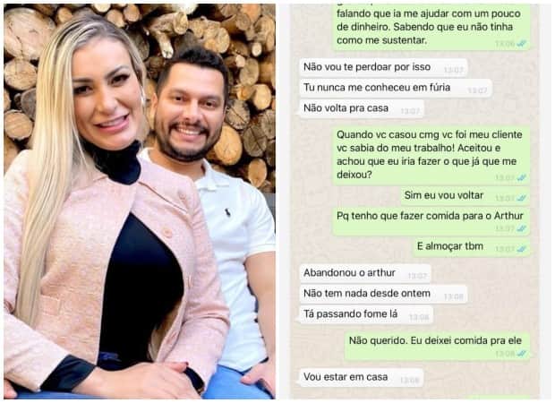 Andressa Urach é ameaçada pelo ex-marido por aplicativo de mensagens Andressa Urach é ameaçada pelo ex-marido por aplicativo de mensagens