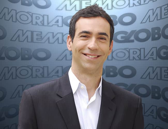 Cesar Tralli em entrevista ao "Memória Globo" (Foto: Divulgação) Cesar Tralli em entrevista ao "Memória Globo" (Foto: Divulgação)