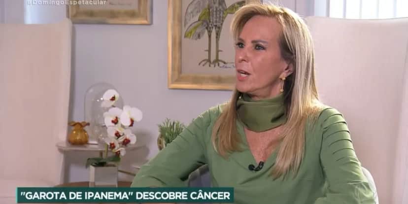 No Domingo Espetacular, Helô Pinheiro fala pela de câncer na tireoide (Foto: Reprodução) No Domingo Espetacular, Helô Pinheiro fala pela de câncer na tireoide (Foto: Reprodução)