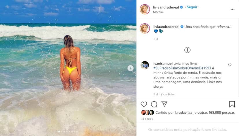 Lívia Andrade, com fio-dental enfiado até o talo, ostenta bumbum gigante - Foto: Reprodução Lívia Andrade, com fio-dental enfiado até o talo, ostenta bumbum gigante - Foto: Reprodução