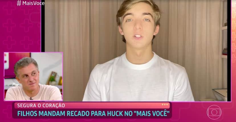 Luciano Huck recebeu homenagem do filho, Joaquim, no "Mais Você" (Foto: Reprodução/TV Globo) Luciano Huck recebeu homenagem do filho, Joaquim, no "Mais Você" (Foto: Reprodução/TV Globo)