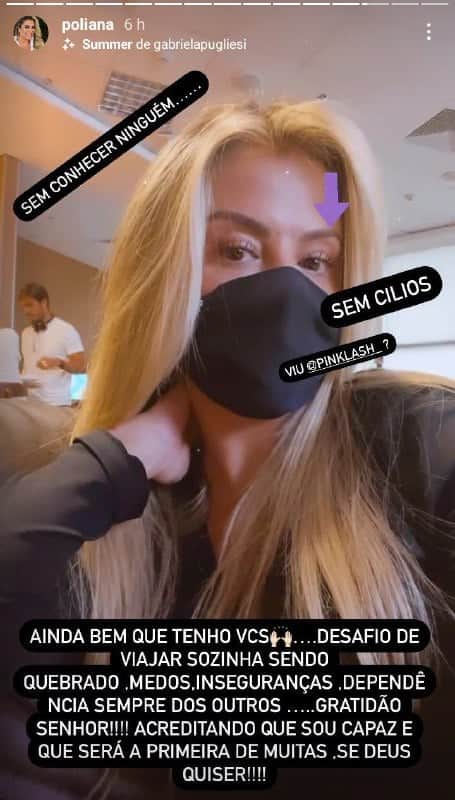 Poliana Rocha se despede de Leonardo e faz viagem internacional (Foto: Reprodução/ Instagram) Poliana Rocha se despede de Leonardo e faz viagem internacional (Foto: Reprodução/ Instagram)