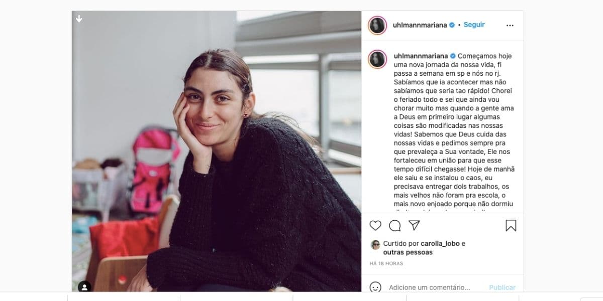 Esposa de Felipe Simas expõe separação (Reprodução) Esposa de Felipe Simas expõe separação (Reprodução)