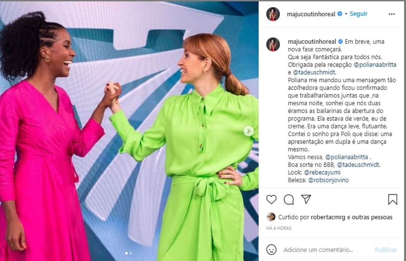 Maju Coutinho e Poliana Abritta Maju Coutinho e Poliana Abritta