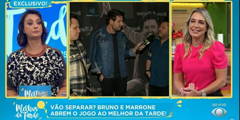 "Após 36 anos", Bruno e Marrone vão à TV e expõem sobre notícia de fim da dupla: "Situações difíceis de suportar" "Após 36 anos", Bruno e Marrone vão à TV e expõem sobre notícia de fim da dupla: "Situações difíceis de suportar"