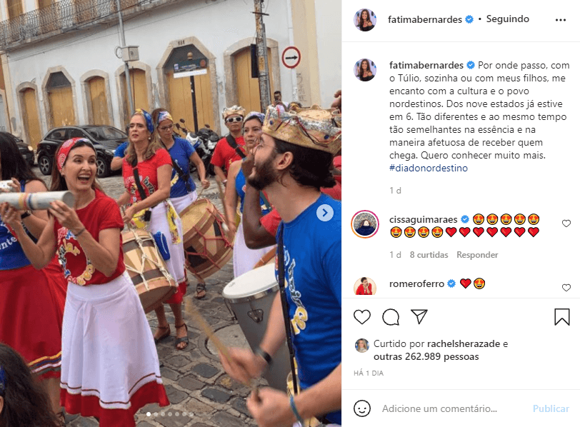 Fátima Bernardes falou sobre dia do amado e fez declaração (Foto: Reprodução) Fátima Bernardes falou sobre dia do amado e fez declaração (Foto: Reprodução)
