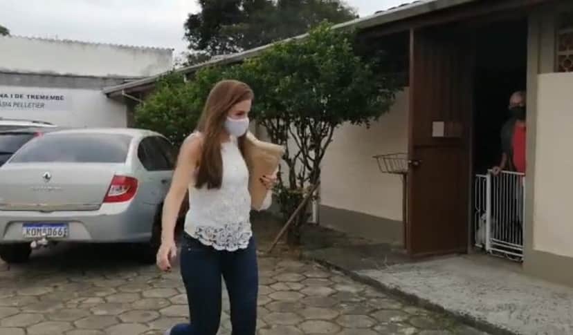 Suzane Richthofen em faculdade (Foto: Reprodução/TV Globo) Suzane Richthofen em faculdade (Foto: Reprodução/TV Globo)