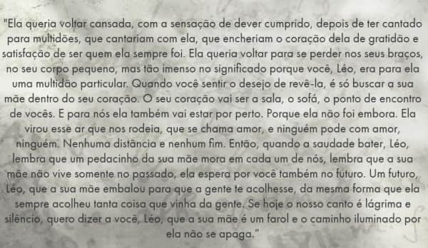 Carta para filho de Marília Mendonça (Imagem: Reprodução) Carta para filho de Marília Mendonça (Imagem: Reprodução)