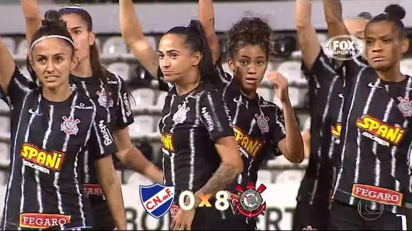 Ato das jogadoras do Corinthians foi exibido na Globo Ato das jogadoras do Corinthians foi exibido na Globo