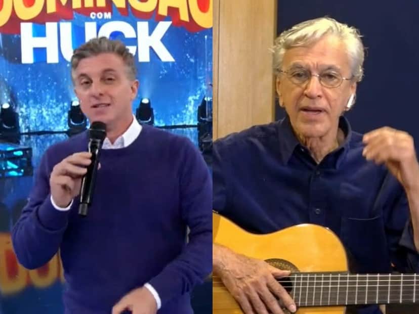 Luciano Huck conversou com Caetano Veloso (Foto: Reprodução) Luciano Huck conversou com Caetano Veloso (Foto: Reprodução)