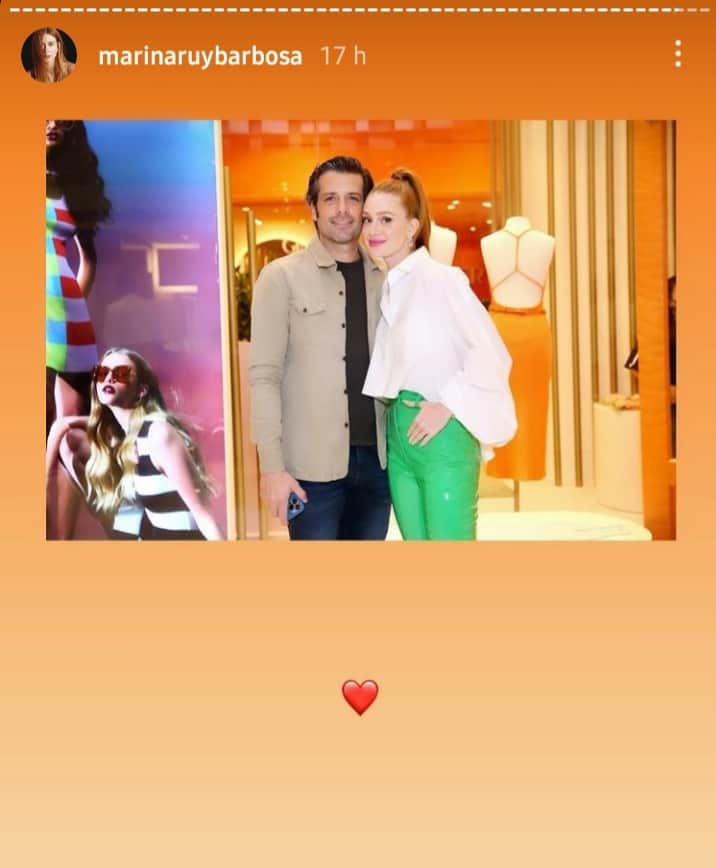 Publicação de Marina Ruy Barbosa nos stories (Foto: Reprodução/Instagram) Publicação de Marina Ruy Barbosa nos stories (Foto: Reprodução/Instagram)