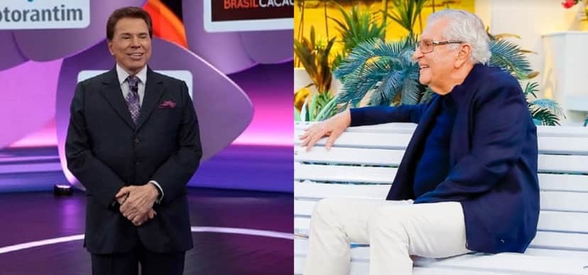 Silvio Santos e Carlos Alberto Silvio Santos e Carlos Alberto