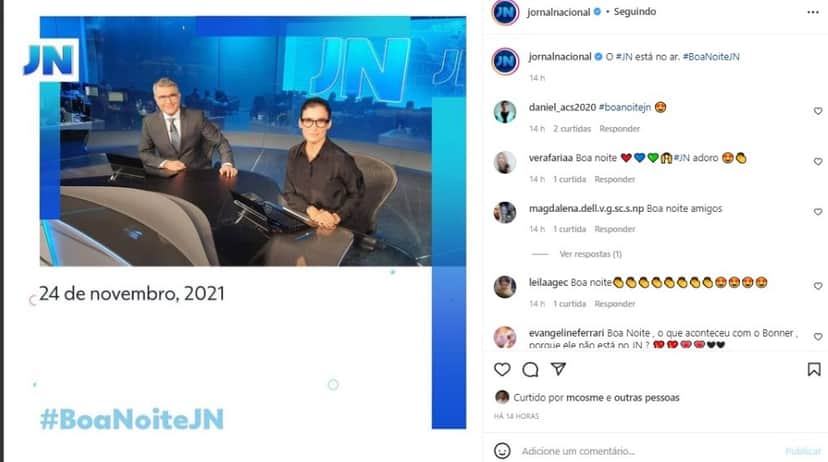 Hélter Duarte substituiu Bonner na última edição do JN Hélter Duarte substituiu Bonner na última edição do JN