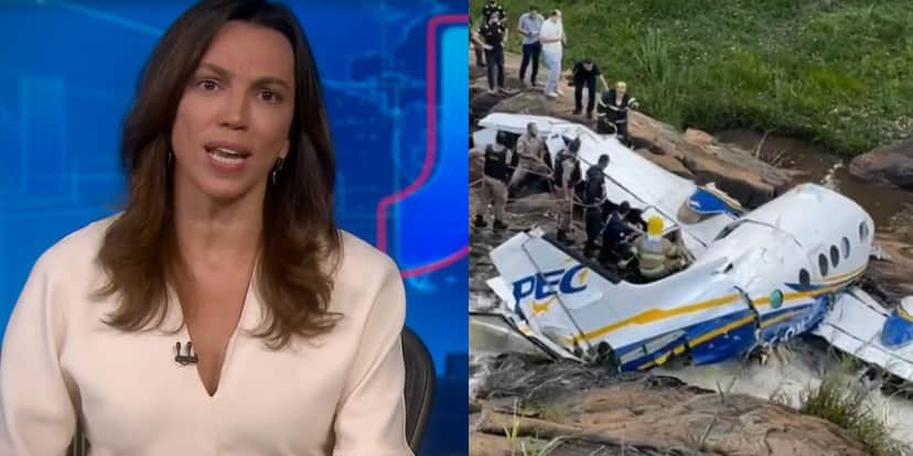 Ana Paula Araújo entrou com Plantão urgente para dar notícia sobre acidente de Marília Mendonça (Foto: Reprodução/TV Globo) Ana Paula Araújo entrou com Plantão urgente para dar notícia sobre acidente de Marília Mendonça (Foto: Reprodução/TV Globo)