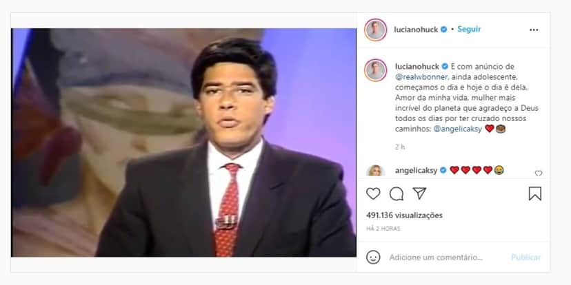 "Cheia de sensualidade", Huck vê Bonner falar de Angélica, expõe âncora e anuncia novo ciclo: "Nossos caminhos" "Cheia de sensualidade", Huck vê Bonner falar de Angélica, expõe âncora e anuncia novo ciclo: "Nossos caminhos"