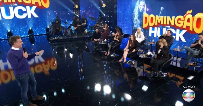 Os cantores disseram 'não' para Luciano Huck no Domingão (Foto: Reprodução) Os cantores disseram 'não' para Luciano Huck no Domingão (Foto: Reprodução)