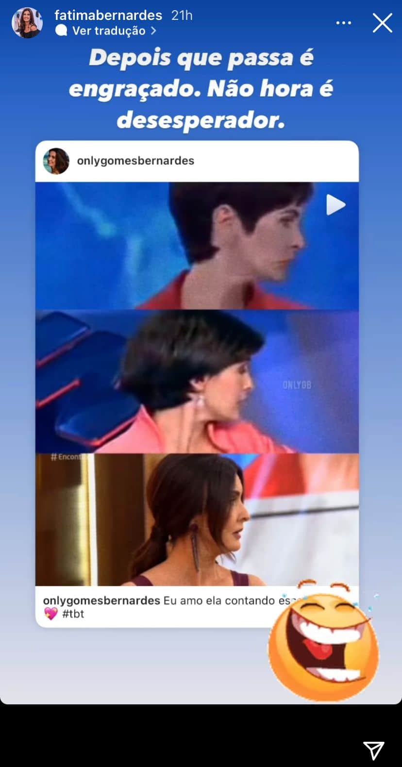 "Eu senti", Fátima Bernardes expõe situação com William Bonner, entrega desespero e confirma: "Caso inesquecível" "Eu senti", Fátima Bernardes expõe situação com William Bonner, entrega desespero e confirma: "Caso inesquecível"