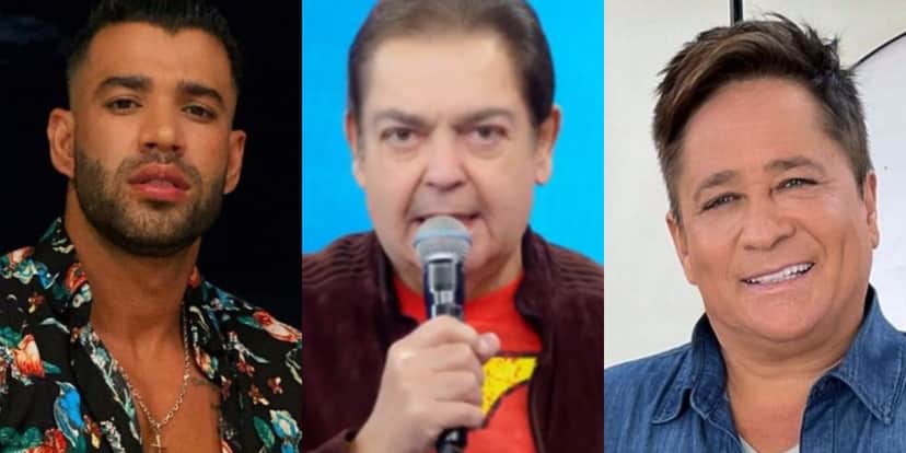 Faustão quer Leonardo e Gusttavo Lima em seu programa na Band (Foto: Reprodução) Faustão quer Leonardo e Gusttavo Lima em seu programa na Band (Foto: Reprodução)