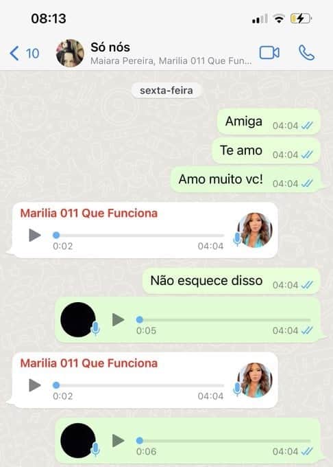Maraísa solta print da última conversa com Marilia Mendonça (Foto: Print Twitter) Maraísa solta print da última conversa com Marilia Mendonça (Foto: Print Twitter)